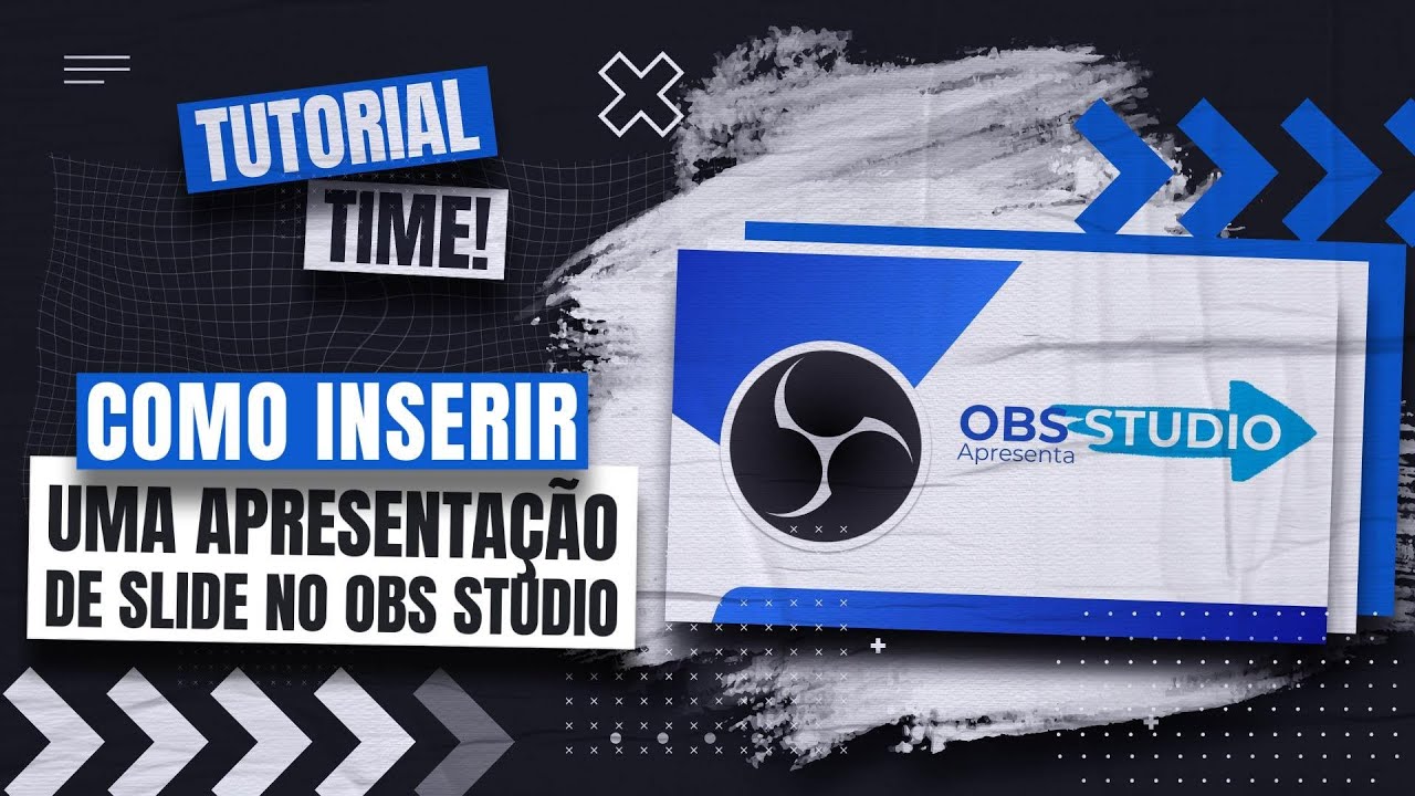 Fonte Apresentação de Slides do OBS Studio configurada em uma cena, exibindo imagens em sequência com opções de transição e tempo de exibição por slide.