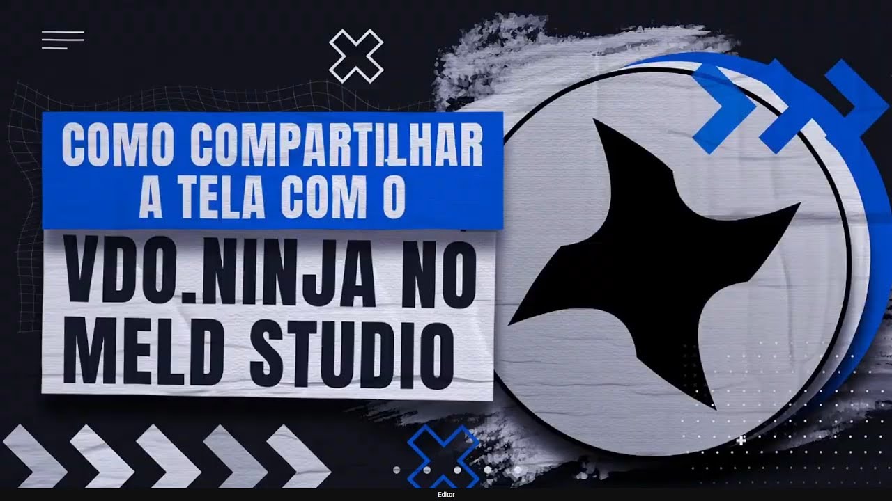 Tela do VDO.Ninja compartilhando a tela de um computador remoto para o Meld Studio