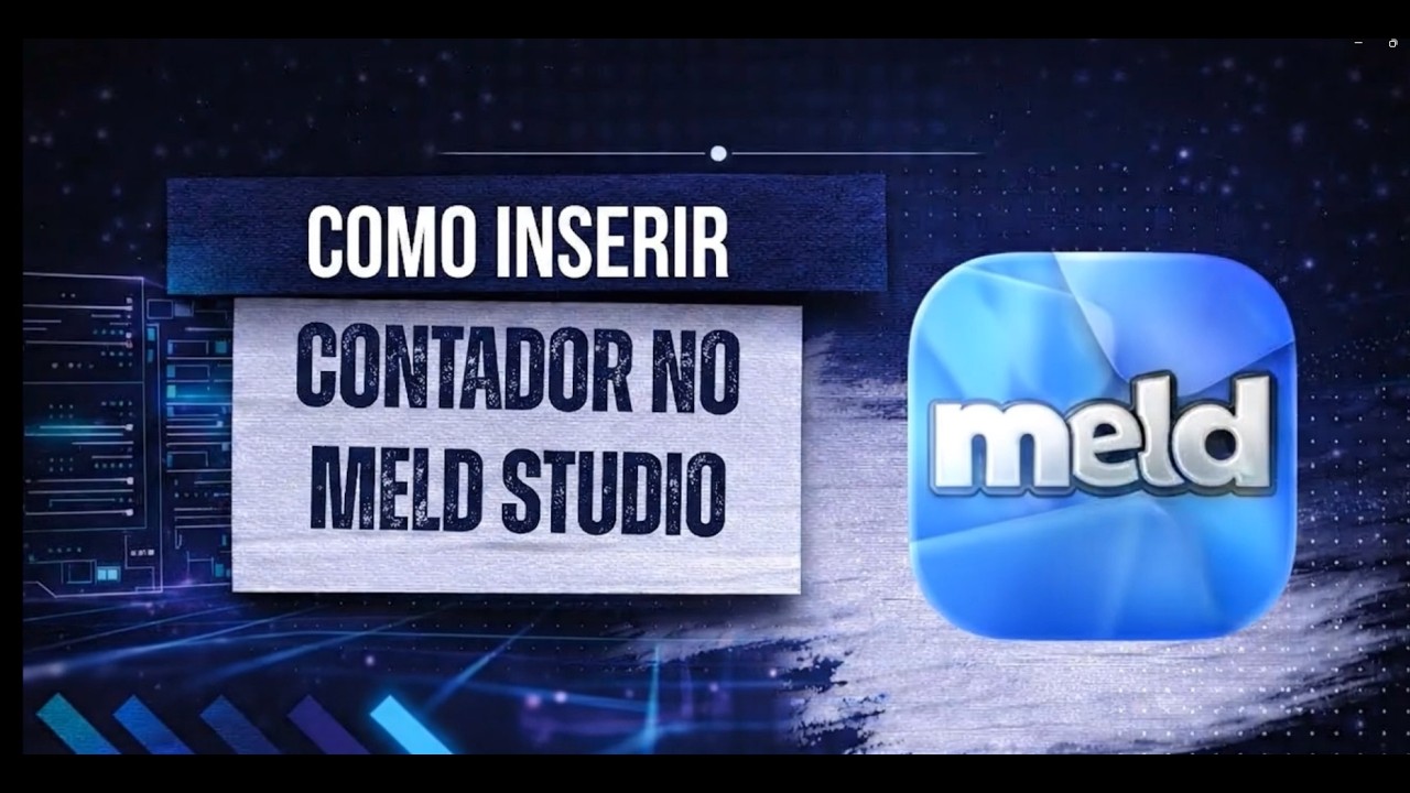 Widget Counter do Meld Studio exibindo um placar como overlay em uma transmissao ao vivo