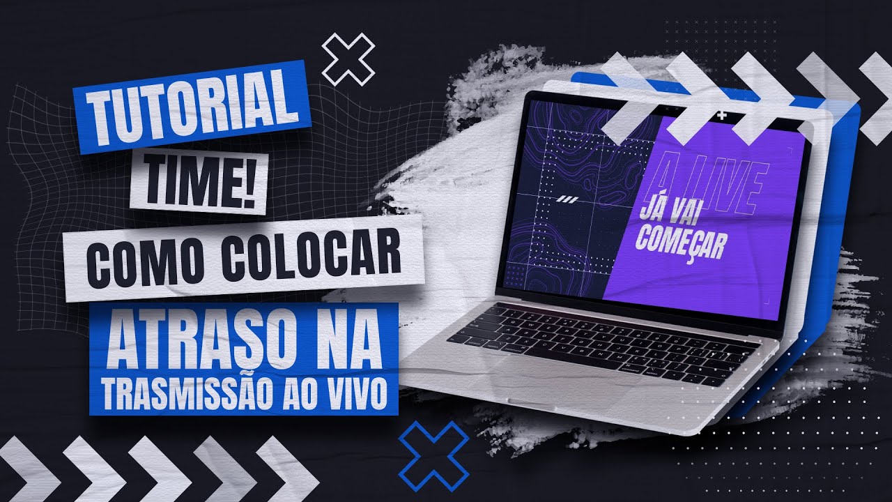 Tela de configurações avançadas do OBS Studio com a seção Atraso da transmissão ativada e a duração do delay em segundos.