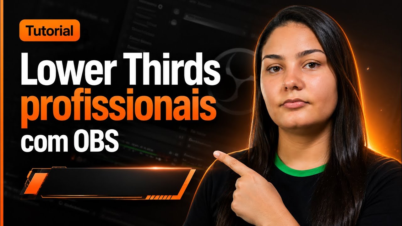 Tutorial JMV Stream: lower thirds animadas no OBS Studio sem plugin, com a ferramenta gratuita Smart Lower Thirds e painel de controle dentro do OBS.