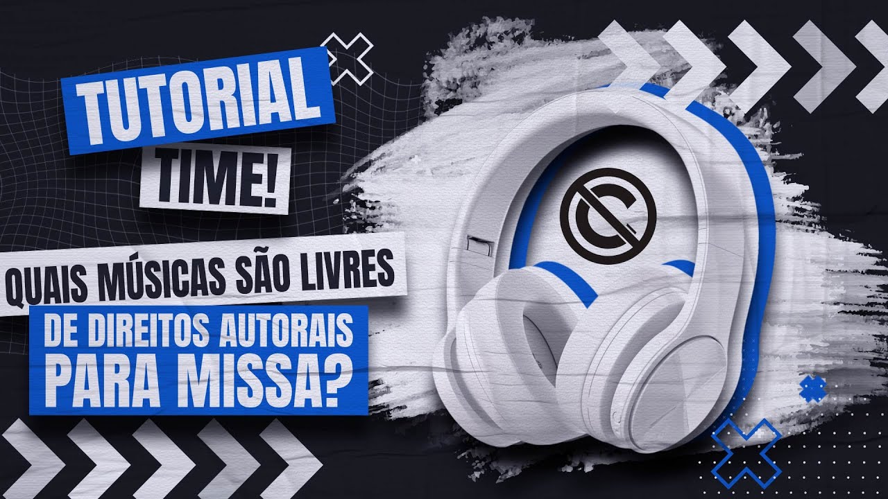 Capa do guia sobre músicas sem direitos autorais para transmitir a missa ou o culto ao vivo sem bloqueio da transmissão.