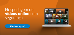 Notebook fazendo hospedagem de vídeos segura da jmv stream