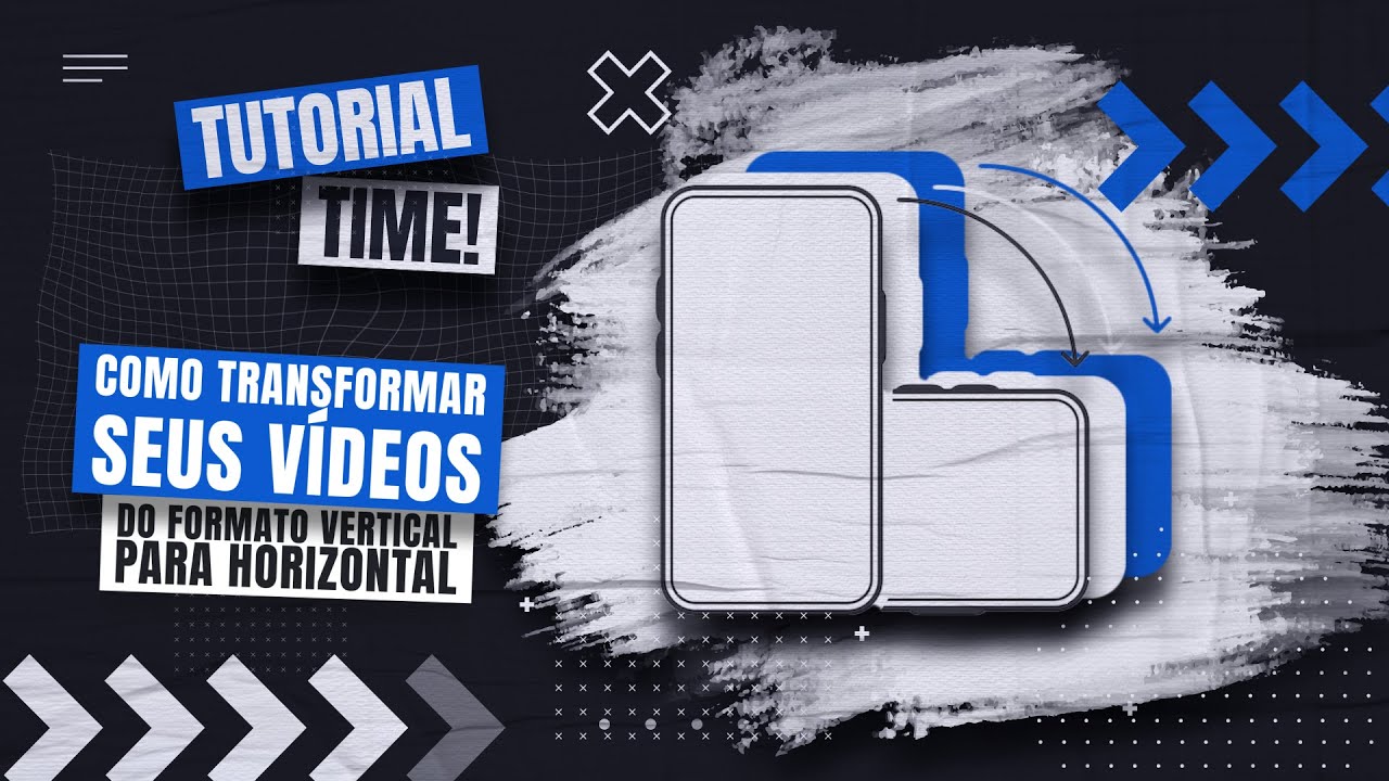 Vídeo vertical sendo convertido para o formato horizontal 16:9 no CapCut, com tarjas pretas nas laterais.