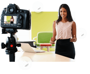 mulher-realizando-transmissao-ao-vivo-com-configuraçoes-de-codificaçao-recomendadas