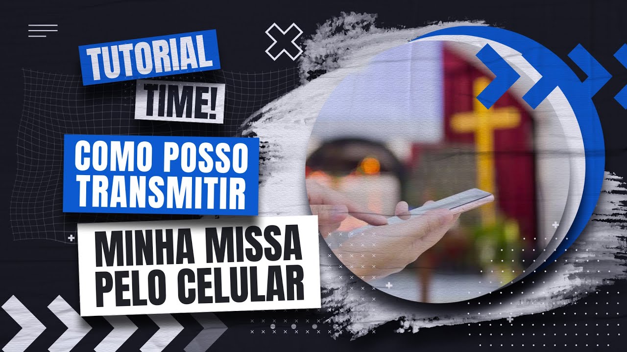 Capa do tutorial de transmissão ao vivo feita só pelo celular, com o app de RTMP conectado ao player sem usar OBS Studio no computador.