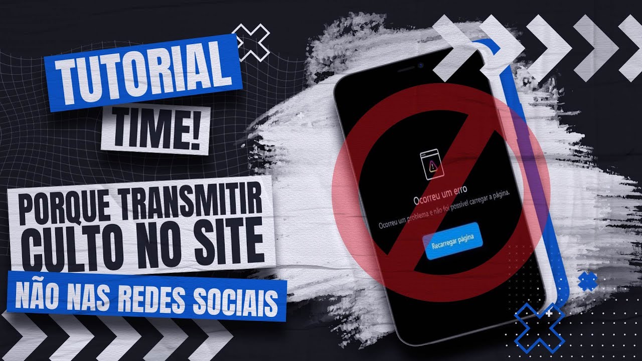 Capa do artigo sobre transmitir o culto no site próprio da igreja em vez de depender apenas das redes sociais.