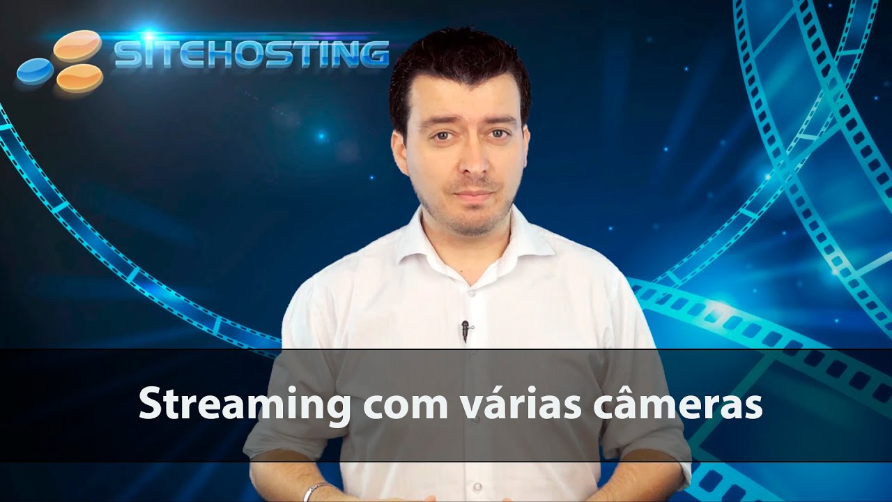 Josimar Machado, da JMV Technology, apresentando o vídeo sobre como transmitir ao vivo com várias câmeras simultâneas