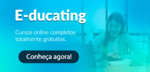 Moça jovem vendo cursos gratuitos online na plataforma e-ducating